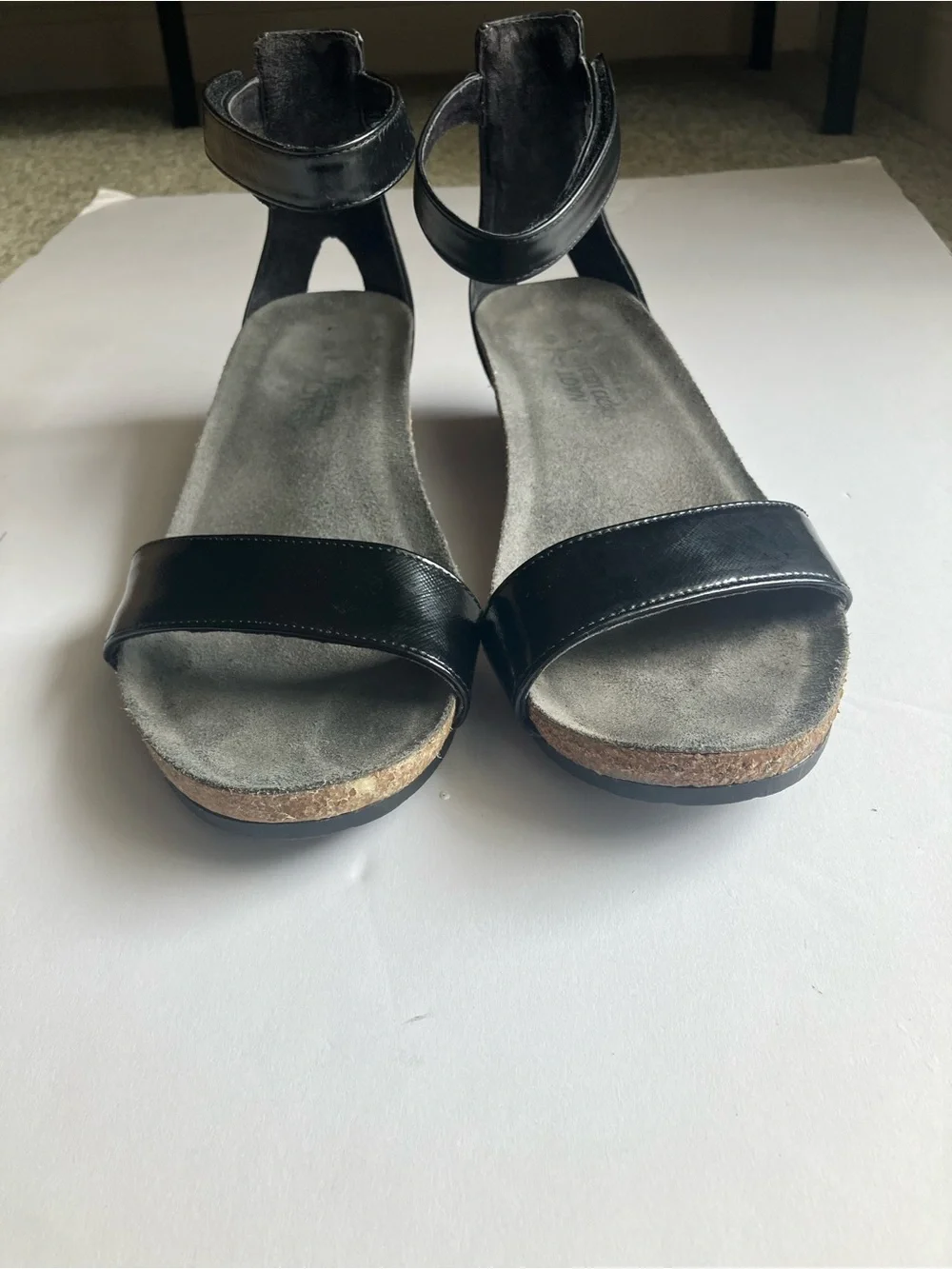 Naot Pixie Wedge Sandals Black 40
